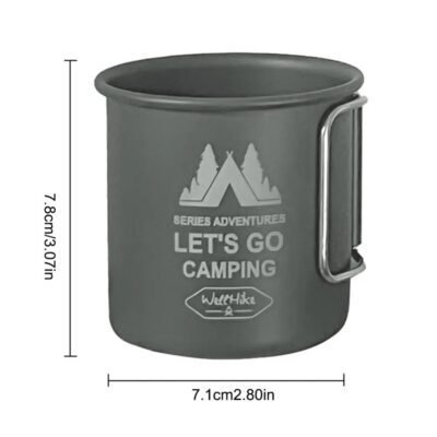 300ML Aluminum Camping Mug 1 Green Explorer Chiang Mai, Camping Gear Rental 300ML Aluminum Mug