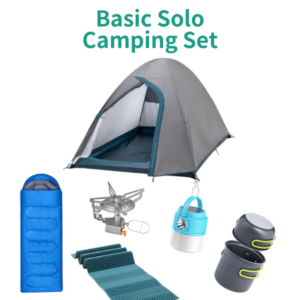 Basic Solo Camping Set Green Explorer Chiang Mai, Camping Gear Rental