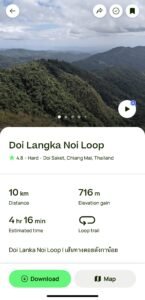 alltrails app image Green Explorer Chiang Mai, Camping Gear Rental