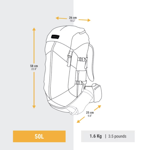 Female Backpack 50L 3 female_backpacl_50L image Green Explorer Chiang Mai, Camping Gear Rental